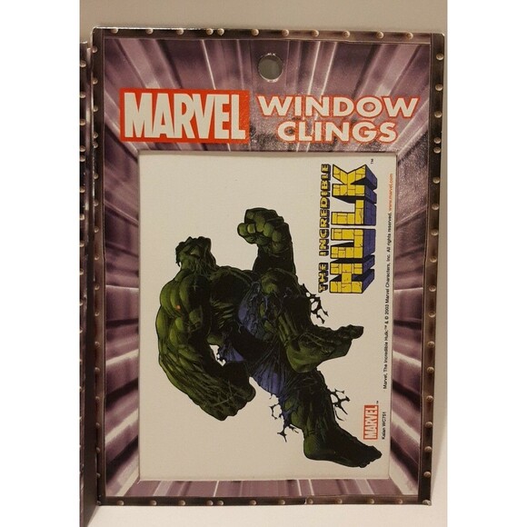 New 2003 Marvel Kalan Window Clings Decal Captain America Hulk Avengers MCU Gift - Picture 3 of 8